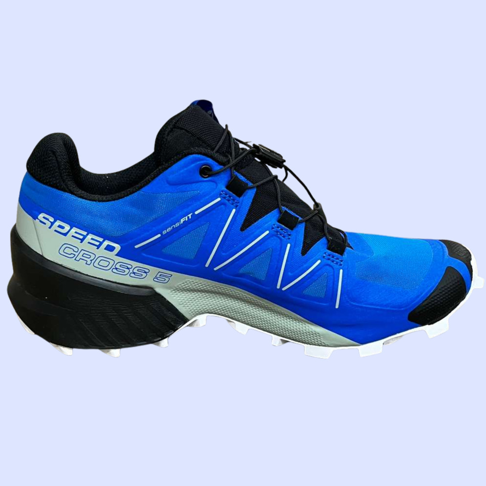 Salomon Speedcross 5 Trail Hiking Running Royal Blue 416095 Men's Size 8 Good! - Picture 2 of 10